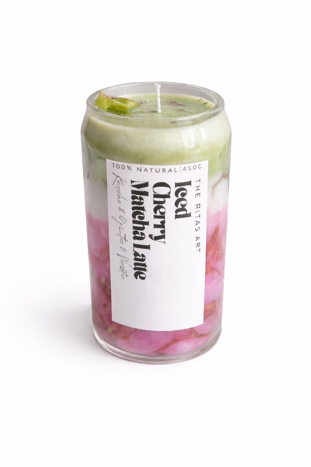 Iced Cherry Matcha Latte